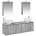Set di Armadi da Bagno 5 pcs Sonoma grigio Legno ingegnerizzato - Foto miniatura 1