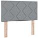 Letto con Box Spring, Materasso e LED Grigio Chiaro 90 x 200 cm - Foto miniatura 5