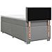 Letto con Box Spring, Materasso e LED Grigio Chiaro 90 x 200 cm - Foto miniatura 9