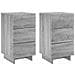 Comodino 2 pz Grigio Sonoma 33,5 x 34,5 x 60 cm Legno composito - Foto miniatura 1