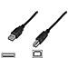 Cavo USB 2.0 A / B Maschio / Maschio da 1 m Colore Nero - Foto miniatura 2