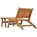 Sedia Da Giardino Con Poggiapiedi In Legno Massello Di Teak - Foto miniatura 2