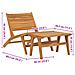 Sedia Da Giardino Con Poggiapiedi In Legno Massello Di Teak - Foto miniatura 5