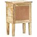 Comodino Dipinto A Mano 40x30x60 Cm In Legno Massello Di Mango - Foto miniatura 6