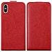 Custodia Compatibile Con Apple Iphone Xs Max In Rosso Mela - Coperchio Protettivo In Design Flip Con Chiusura Magnetica - Foto miniatura 3