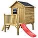 Merida - Casetta In Legno Per Bambini Con Scivolo - Foto miniatura 1