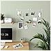 Pannelli Griglia Set Di 2 Display Photo Wall Metal Mesh Decorazione Della Parete Multifunzionale Hanging Quadro A Parete Fai Da Te Dellesposizione Di Arte S Hook Clip Canapa Cavo Bianco Lpp02w - Foto miniatura 4