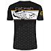 T-shirt Linear Catfish M Nero / giallo - Foto miniatura 1
