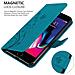 Cadorabo Custodia Compatibile Con Apple Iphone 8 Plus / 7 Plus / 7s Plus In Blu Fiore - Coperchio Protettivo In Design Floreale Con Chiusura Magnetica, Funzione Stand E Slot Per Carte - Foto miniatura 4