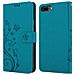 Cadorabo Custodia Compatibile Con Apple Iphone 8 Plus / 7 Plus / 7s Plus In Blu Fiore - Coperchio Protettivo In Design Floreale Con Chiusura Magnetica, Funzione Stand E Slot Per Carte - Foto miniatura 8