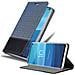 Custodia Compatibile Con Samsung Galaxy S10 5g In Blu Scuro Nero - Coperchio Protettiva Con Chiusura Magnetica, Funzione Stand E Tasca Per Le Carte - Foto miniatura 1