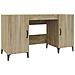 Scrivania Rovere Sonoma 140x50x75 Cm In Legno Multistrato - Foto miniatura 2