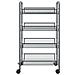 Carrello Da Cucina Con 4 Ripiani Grigio 46x26x64 Cm In Ferro - Foto miniatura 3
