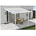 Tettoia Per Terrazza, Auto Addossata Kleo 300l300 Alluminio Bianco - Foto miniatura 1