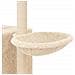 Albero Per Gatti Con Tiragraffi In Sisal Crema 145 Cm - Foto miniatura 7
