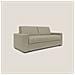 Nixon Divano letto matrimoniale con materasso 20 cm in tessuto impermeabile T03 200 cm (mat. 140x197) marrone - Foto miniatura 1