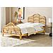 Letto Matrimoniale Rattan Color Legno Chiaro 140 X 200 Cm Domeyrot - Foto miniatura 1