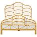 Letto Matrimoniale Rattan Color Legno Chiaro 140 X 200 Cm Domeyrot - Foto miniatura 7