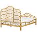 Letto Matrimoniale Rattan Color Legno Chiaro 140 X 200 Cm Domeyrot - Foto miniatura 8