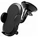 Supporto Auto Smartphone 2 In 1 Regolabile Parabrezza E Ventilazione, Nero - Foto miniatura 1