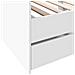 Divano Letto con Cassetti senza Materasso Bianco 100x200 cm - Foto miniatura 5