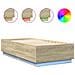 Giroletto Luci Led Rovere Sonoma 90x190 Cm In Legno Multistrato - Foto miniatura 2
