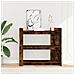 Tavolino Consolle Rovere Fumo 100x35x90 Cm In Legno Multistrato - Foto miniatura 3