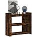 Tavolino Consolle Rovere Fumo 100x35x90 Cm In Legno Multistrato - Foto miniatura 1