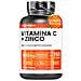 Vitamina C 1000 Mg E Zinco - Rafforza Il Sistema Immunitario - 1 Compressa Al Giorno - Alto Dosaggio, 150 Compresse, Qualità Premium - Foto miniatura 1