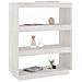 Libreria /divisorio Bianco 80x35x103 Cm Legno Massello Di Pino - Foto miniatura 3