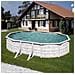 Piscina In Acciaio Con Decorazione Nordica Finlandia 610 X 375 X 120 Cm Ovale - Foto miniatura 1