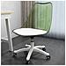 Sedia Da Scrivania Con Ruote E Schienale Trasparente Verde Poltrona Da Ufficio - Foto miniatura 1