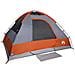 Tenda da Campeggio a Cupola 4 Persone Grigio e Arancione - Foto miniatura 7