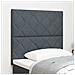 Testiera Design Blocchi di Diamante Grigio Scuro 100 cm Velluto,  Testiera Design Blocchi di Diamante Grigio Scuro 200 cm Velluto - Foto miniatura 2