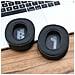 Cuscinetti Auricolari Premium In Pelle Nera E Mesh Per Jbl Live500btnc - Foto miniatura 2