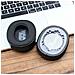 Cuscinetti Auricolari Premium In Pelle Nera E Mesh Per Jbl Live500btnc - Foto miniatura 3