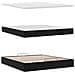 Struttura Letto Pouf con Materasso Nero 180x200 cm in Velluto - Foto miniatura 7