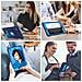 Custodia Per Ipad 6/5 9.7"" Armatura Con Supporto Blu - Foto miniatura 2