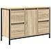 Set di Mobili per Bagno 3 Pezzi Rovere Sonoma Legno Ingegnerizzato - Foto miniatura 5