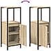 Set di Mobili per Bagno 3 Pezzi Rovere Sonoma Legno Ingegnerizzato - Foto miniatura 9