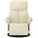 Poltrona Reclinabile con Poggiapiedi Crema in Similpelle - Foto miniatura 3