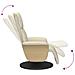 Poltrona Reclinabile con Poggiapiedi Crema in Similpelle - Foto miniatura 6