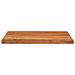 Piano Tavolo 100x80x2,5 cm Rettangolare Legno Massello Acacia - Foto miniatura 3