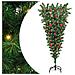 Albero di Natale artificiale pre-illuminato capovolto con set di palline - Foto miniatura 1
