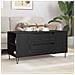 Tavolino da salotto con cassetto Rovere Nero 102 x 44,5 x 50 cm - Foto miniatura 4