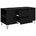 Tavolino da salotto con cassetto Rovere Nero 102 x 44,5 x 50 cm - Foto miniatura 5