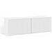Set mobile TV 4 pz Bianco Lucido Legno ingegnerizzato - Foto miniatura 7