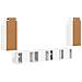 Set mobile TV 4 pz Bianco Lucido Legno ingegnerizzato - Foto miniatura 9