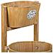 Supporto Con 3 Cesti In Legno Marrone 89x18x79h - Foto miniatura 7