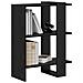Libreria Rovere Nero 52 x 25 x 71,5 cm Legno multistrato - Foto miniatura 3